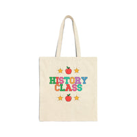 Colorful History Teacher Tote - BIG FRENCHIES