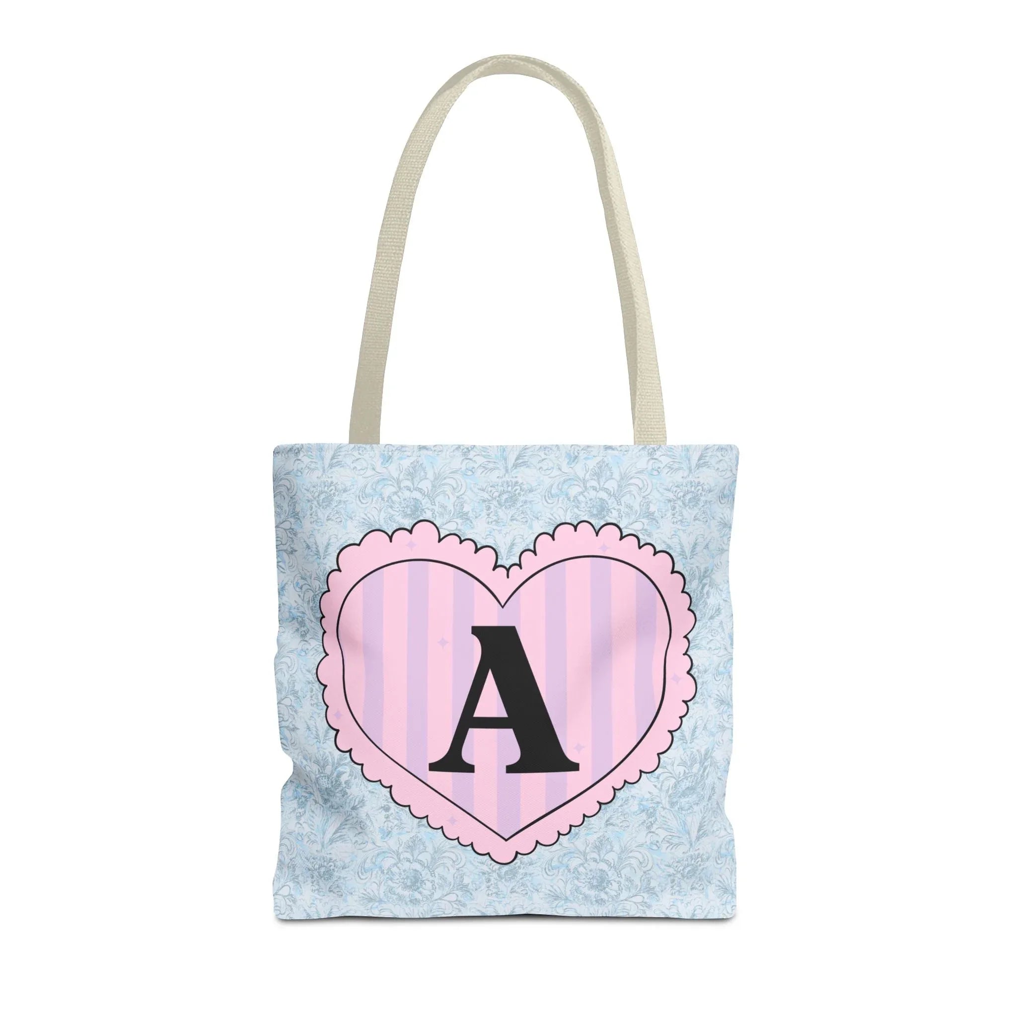 Heart Initial Tote: A - BIG FRENCHIES
