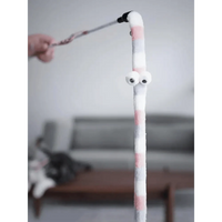 Colorful Rod Wand Feather Teaser Exerciser For Cats Soft Funny Interactive Toy For Pets Cute Cat Accessories