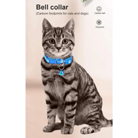 Colorful Super Soft Nylon Pet Adjustable Collars Cute Print Collar Stylish Footprint Pets Necklace Collars For Dogs