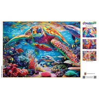 Colorize Coral Kingdom 1000 Piece Puzzle | Masterpieces Puzzles - BIG FRENCHIES