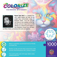Colorize - Rainbow Whiskers 1000 Piece Puzzle by Masterpieces - BIG FRENCHIES