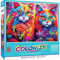 Colorize - Rainbow Whiskers 1000 Piece Puzzle by Masterpieces - BIG FRENCHIES