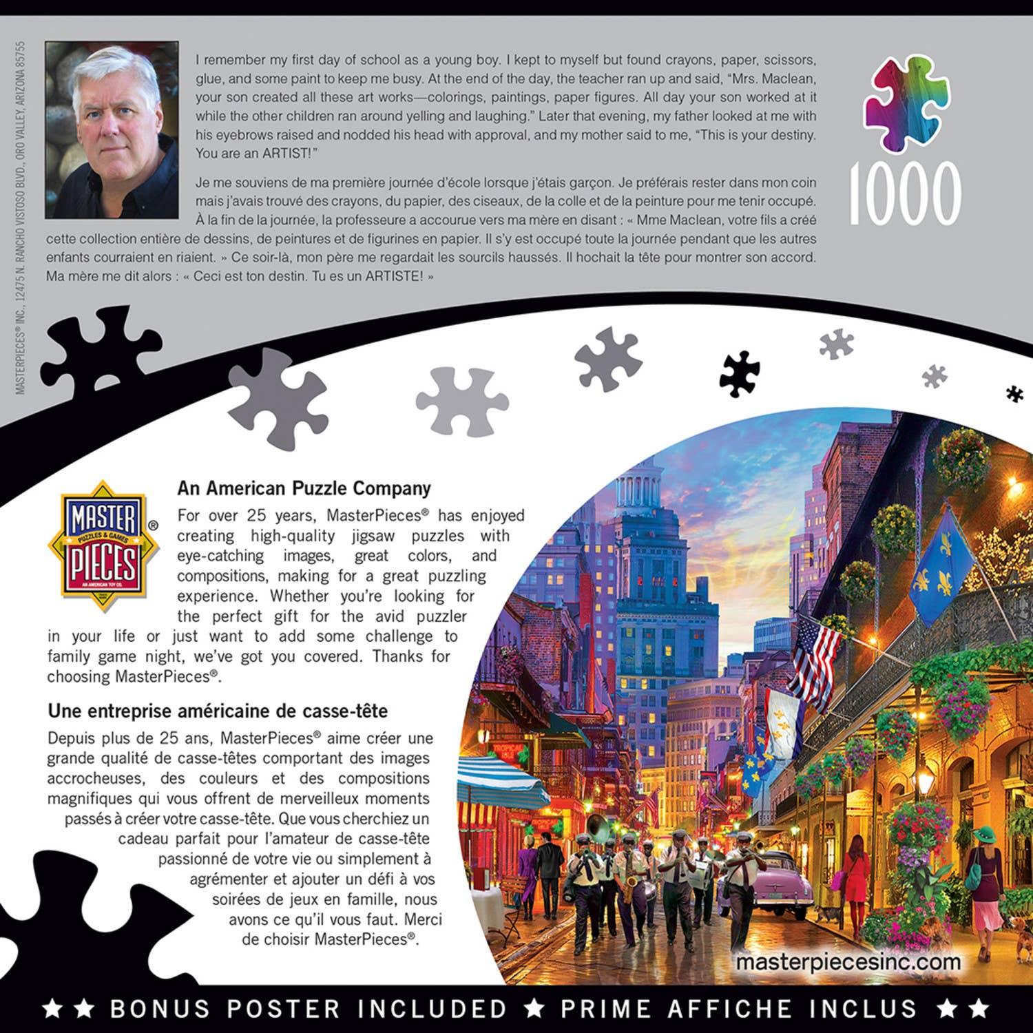 Colorscapes - New Orleans Style 1000 Piece Puzzle by Masterpieces Puzzles - BIG FRENCHIES