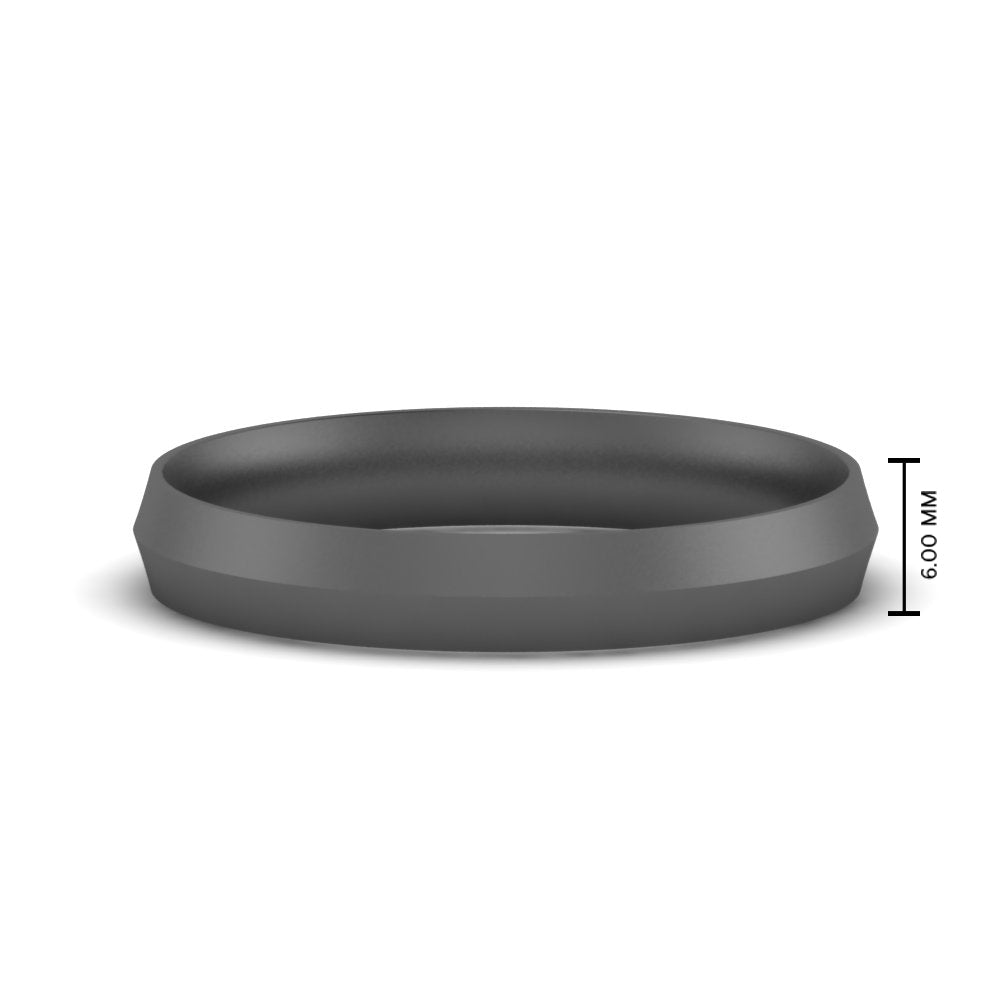 4 mm Comfort Fit Knife Edge Mens Band
