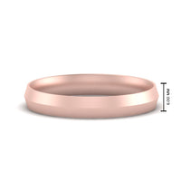 4 mm Comfort Fit Knife Edge Mens Band