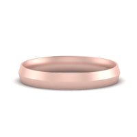 4 mm Comfort Fit Knife Edge Mens Band