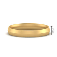 4 mm Comfort Fit Knife Edge Mens Band