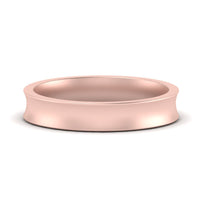 4 mm Comfort Fit Concave Mens Band