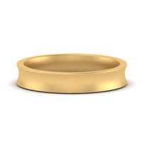 4 mm Comfort Fit Concave Mens Band