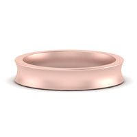 4 mm Comfort Fit Concave Mens Band