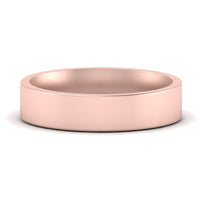 Comfort Fit Flat 4 mm Mens Wedding Band
