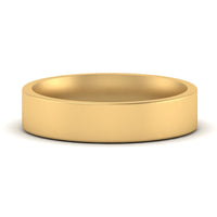 Comfort Fit Flat 4 mm Mens Wedding Band