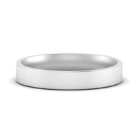 Comfort Fit Flat 4 mm Mens Wedding Band