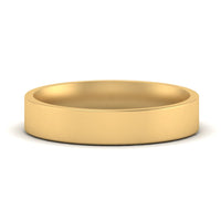 Comfort Fit Flat 4 mm Mens Wedding Band