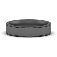 4 mm Stepped Edge Comfort Fit Flat Mens Band