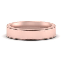 4 mm Stepped Edge Comfort Fit Flat Mens Band