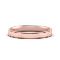4 mm Stepped Edge Comfort Fit Flat Mens Band