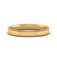 4 mm Stepped Edge Comfort Fit Flat Mens Band
