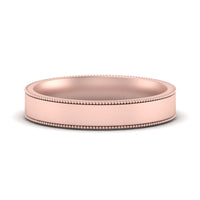 4 mm Stepped Edge Comfort Fit Flat Mens Band