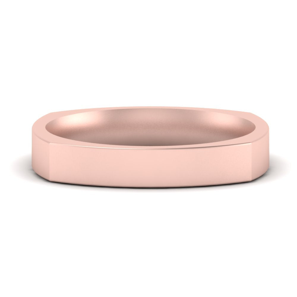 Square Comfort Fit Mens Wedding Band