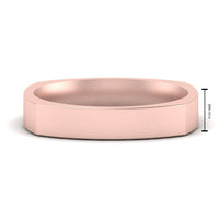 Square Comfort Fit Mens Wedding Band