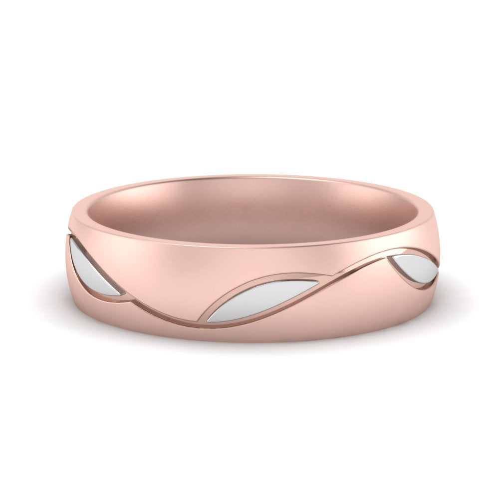 Comfort Fit Two Tone Mens Band