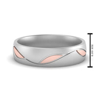 Comfort Fit Two Tone Mens Band