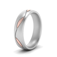 Comfort Fit Two Tone Mens Band