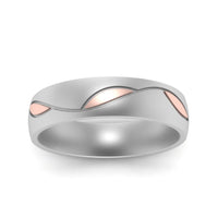 Comfort Fit Two Tone Mens Band