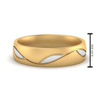 Comfort Fit Two Tone Mens Band
