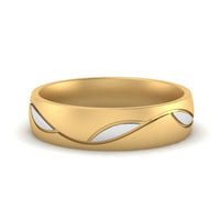 Comfort Fit Two Tone Mens Band