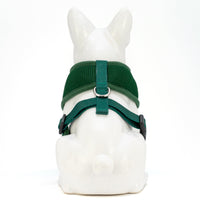 EcoBark Forest Green Dog Harness - Over-the-Head Vest Halter Soft Mesh for Small to Medium Dogs - BIG FRENCHIES