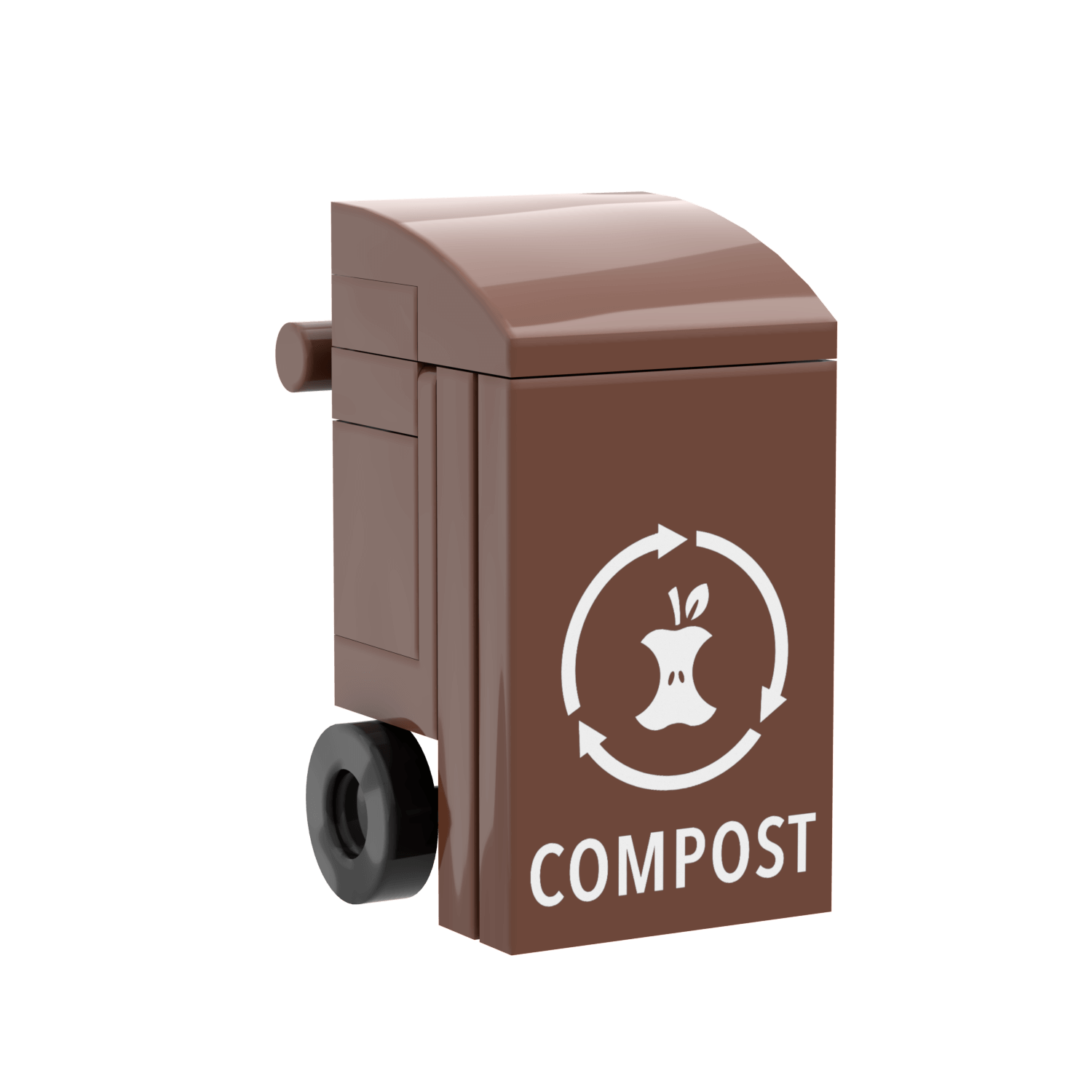 Compost Bin - Mini Building Set - Custom Printed - Made Using LEGO® Parts