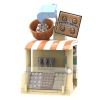 Cookie Stand  - Market Stall - Minifig Scale Custom Set - Made Using LEGO® Parts