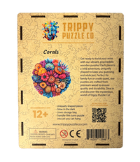 Coral Shaped 300 Piece Wooden Jigsaw Puzzle | Trippy Puzzle Co