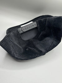 Corduroy Big Al Patch Snapback Hat - Black - BIG FRENCHIES