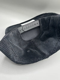 Corduroy Big Al Patch Snapback Hat - Black - BIG FRENCHIES