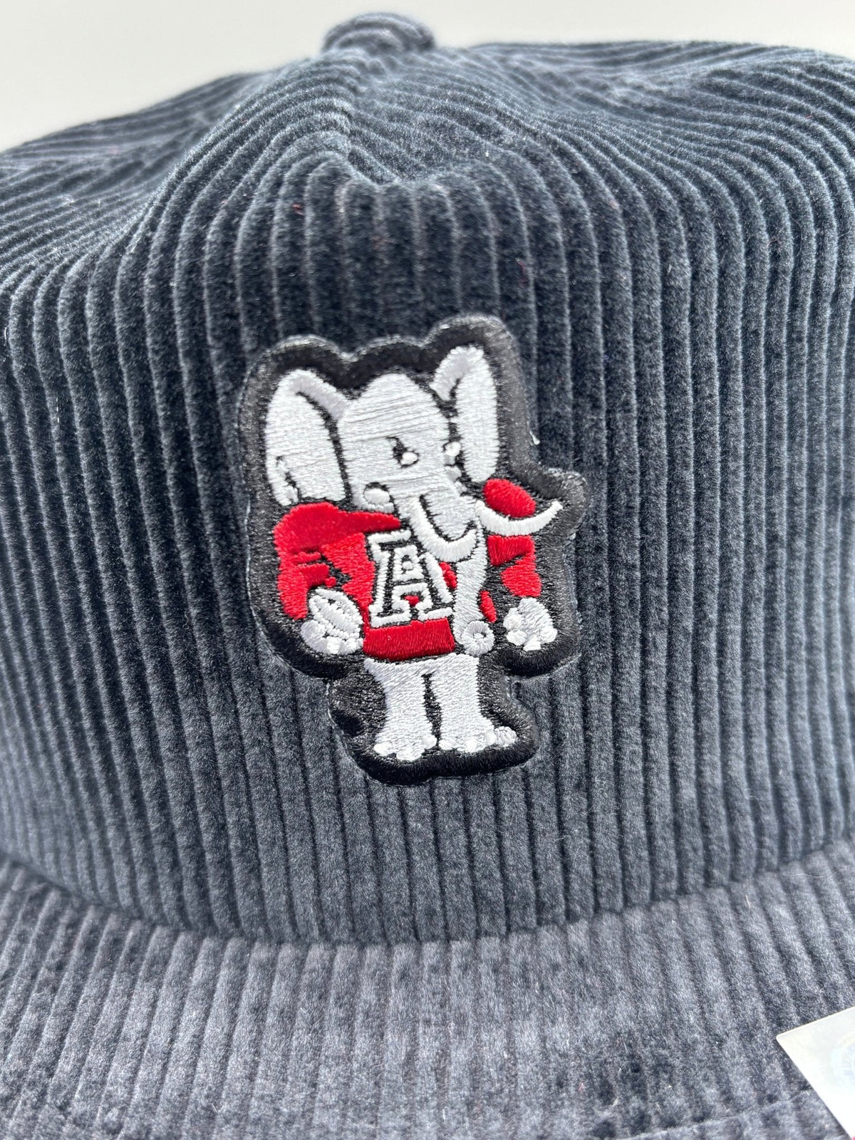 Corduroy Big Al Patch Snapback Hat - Black - BIG FRENCHIES