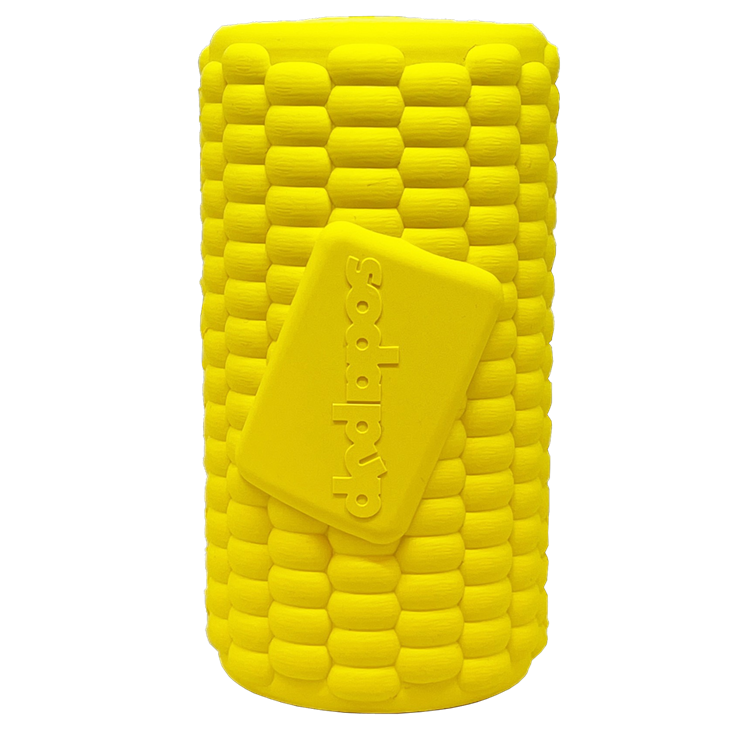 Corn on the Cob Dog Toy - Durable Rubber Treat Dispenser | USA Made - BIG FRENCHIES