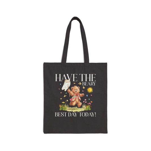 Cottagecore Bear Tote Bag - BIG FRENCHIES