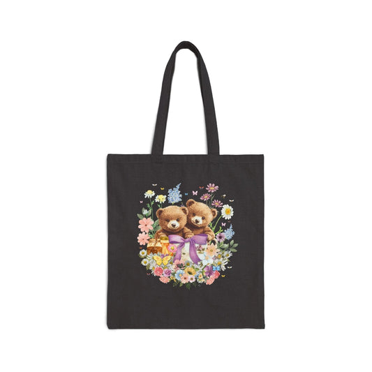Cottagecore Bear Tote Bag - BIG FRENCHIES