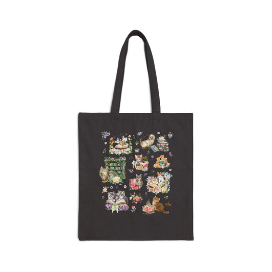 Book Lover Cat Tote Bag - BIG FRENCHIES