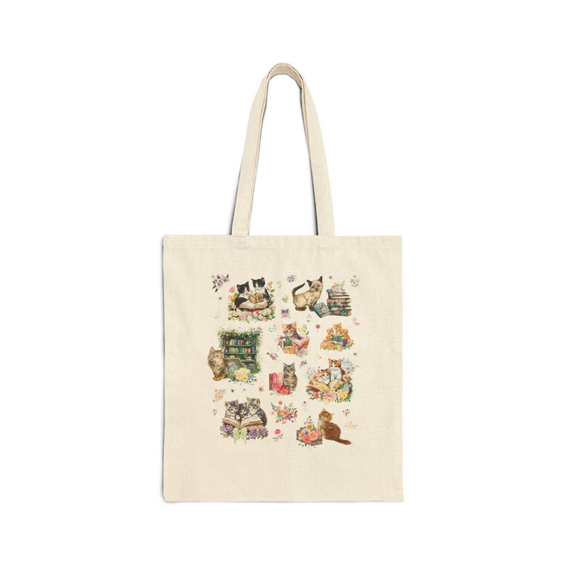 Book Lover Cat Tote Bag - BIG FRENCHIES
