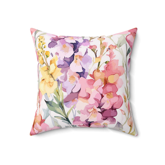 Cottagecore Editing Day Pillow: Floral Aesthetic Decor for Photographer