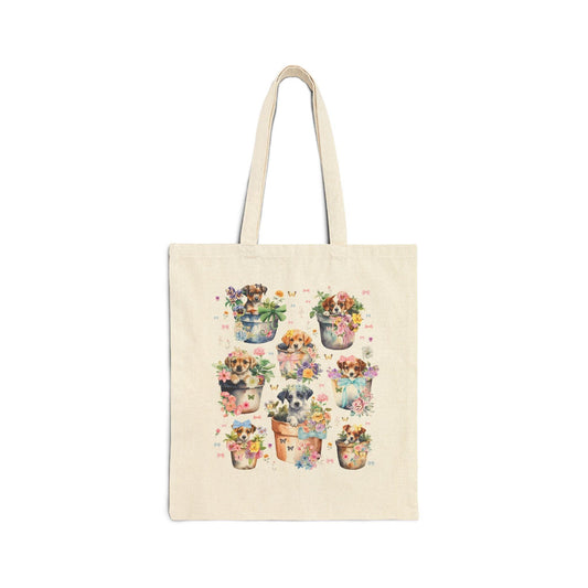 Cottagecore Puppy Tote - BIG FRENCHIES