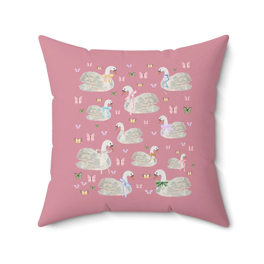 Retro Cottagecore Swan Pillow - BIG FRENCHIES
