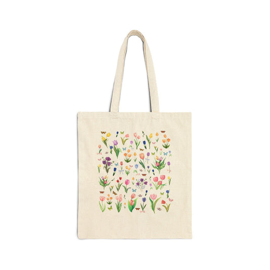 Cottagecore Tulip Tote Bag - BIG FRENCHIES