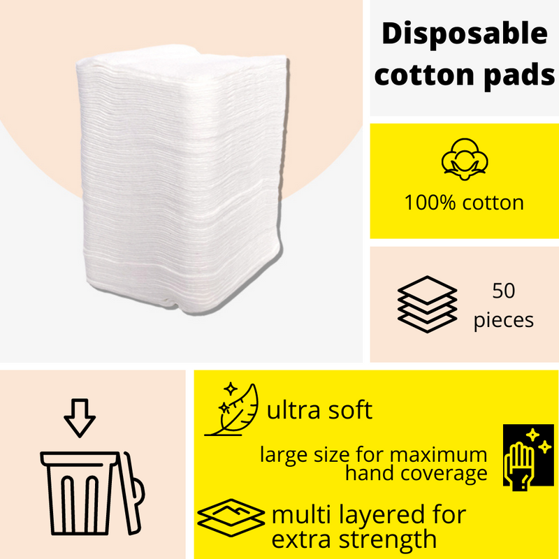 Extra Large Cotton Pads For Babies by Swisspers (50 Pcs)