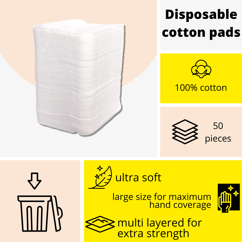 Extra Large Cotton Pads For Babies by Swisspers (50 Pcs)